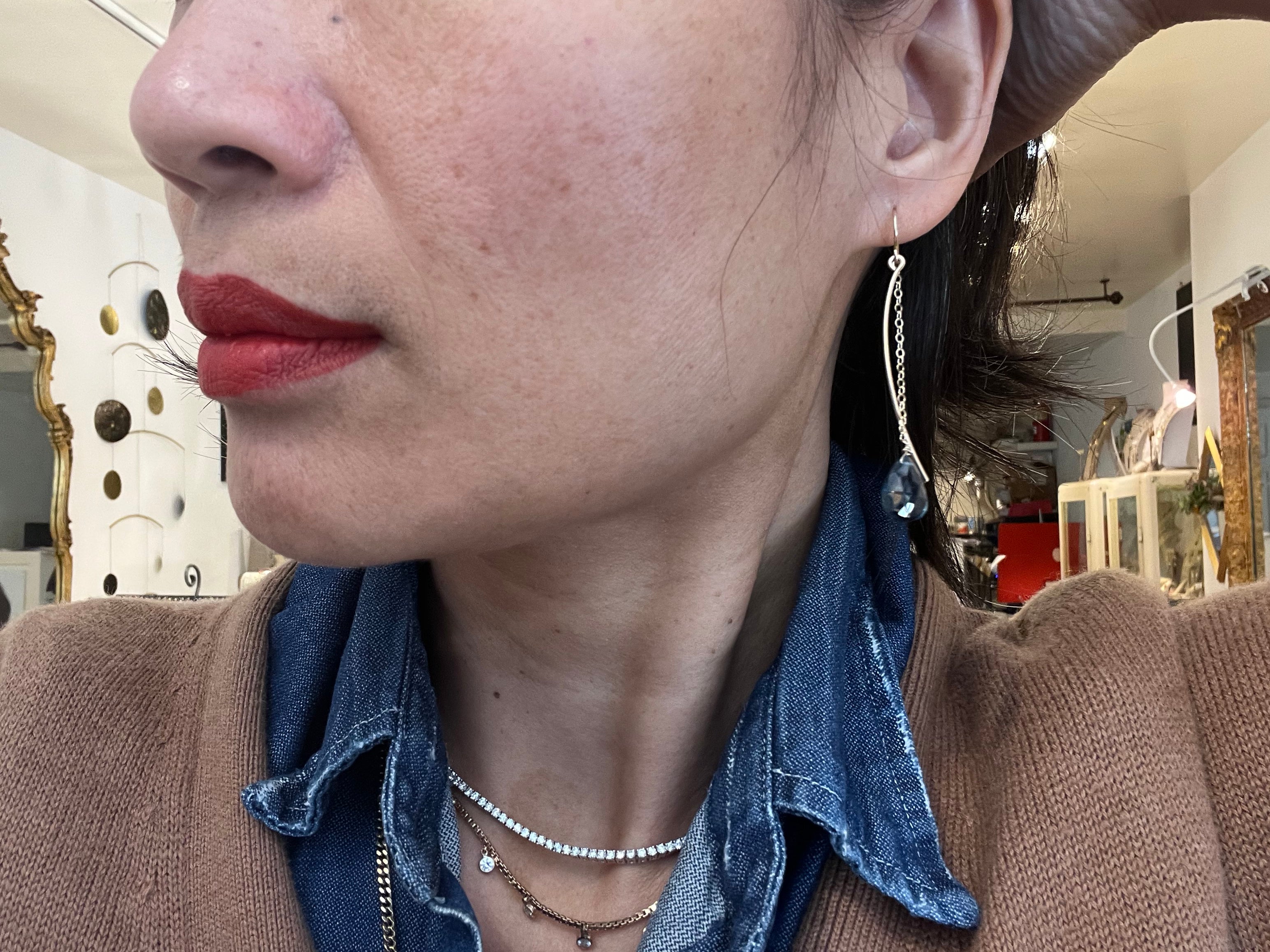 Charm School Earrings - London Blue Topaz