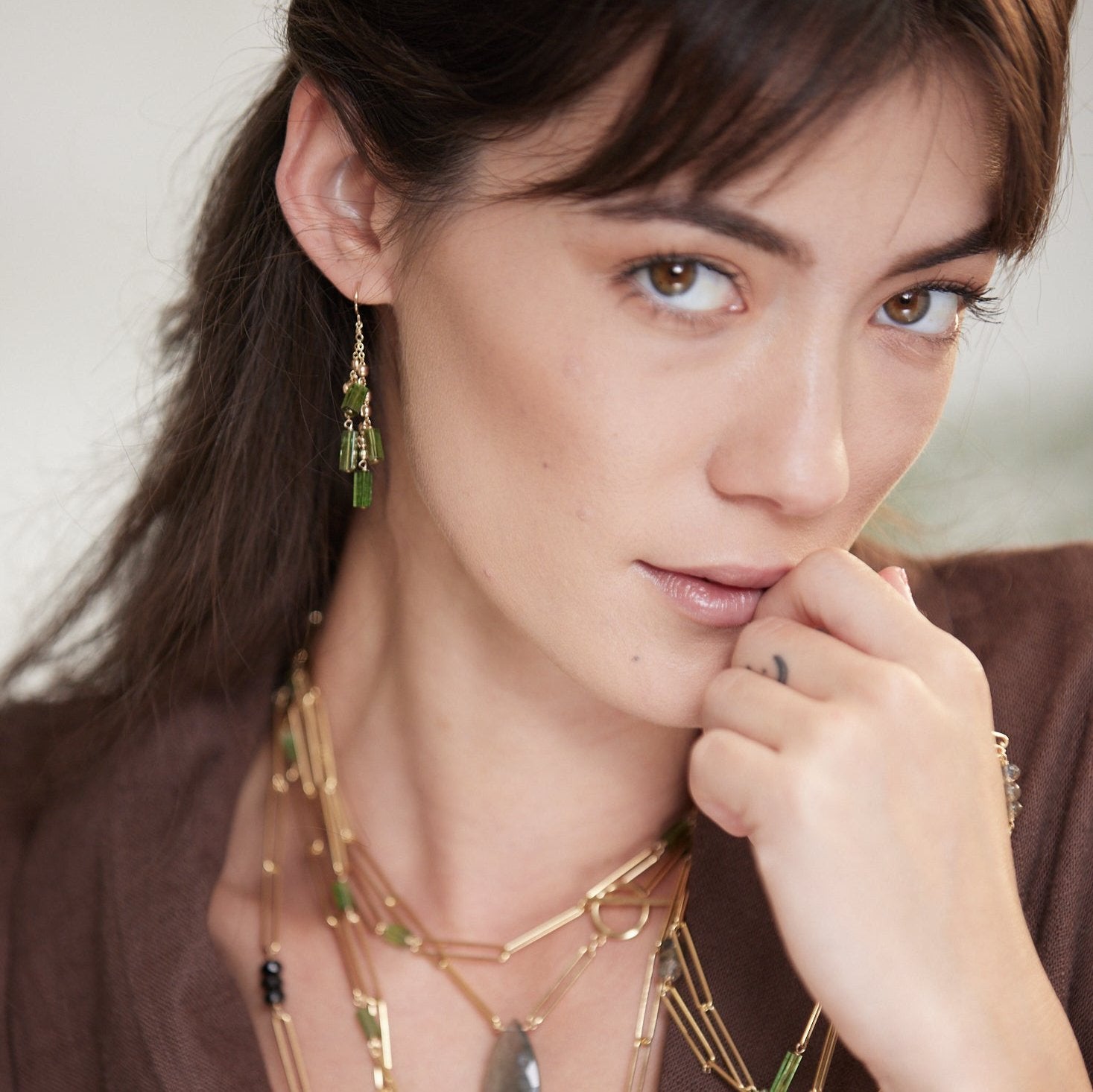 Waterfall in Rainforest Earrings