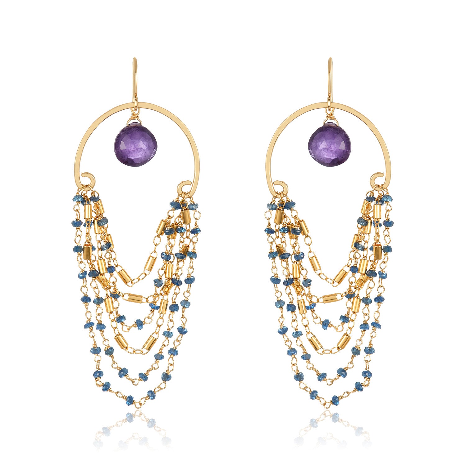 Le Marais Earrings -  Sapphire