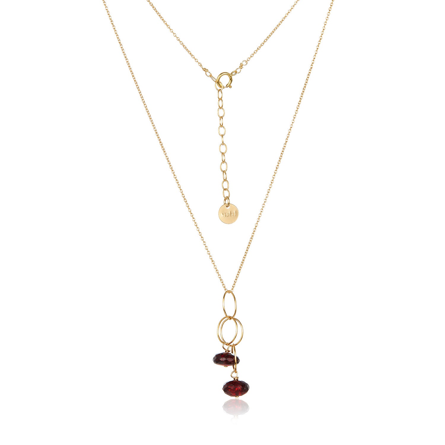 Dew Drop Necklace - Garnet