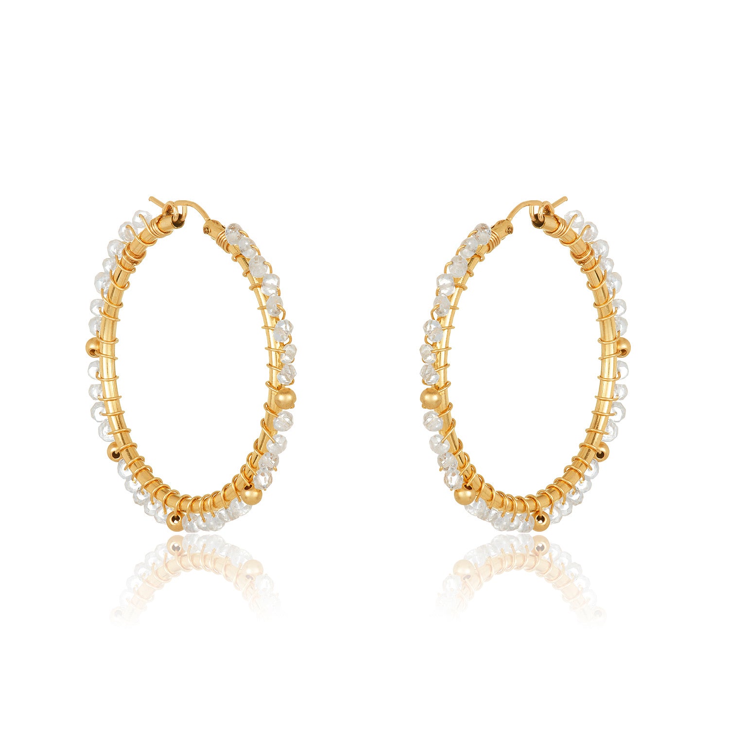 Moonstone Hoops