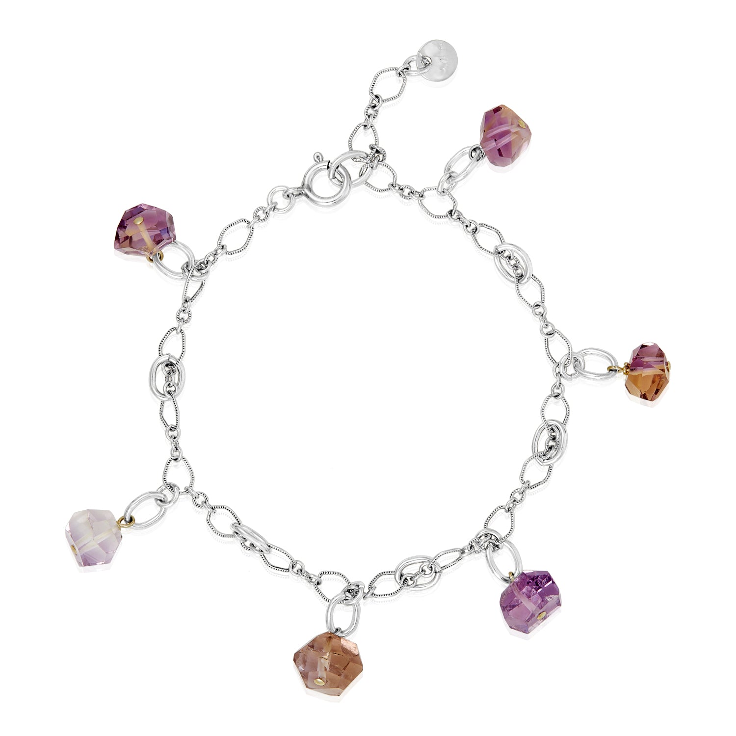 Amethyst Silver Bracelet
