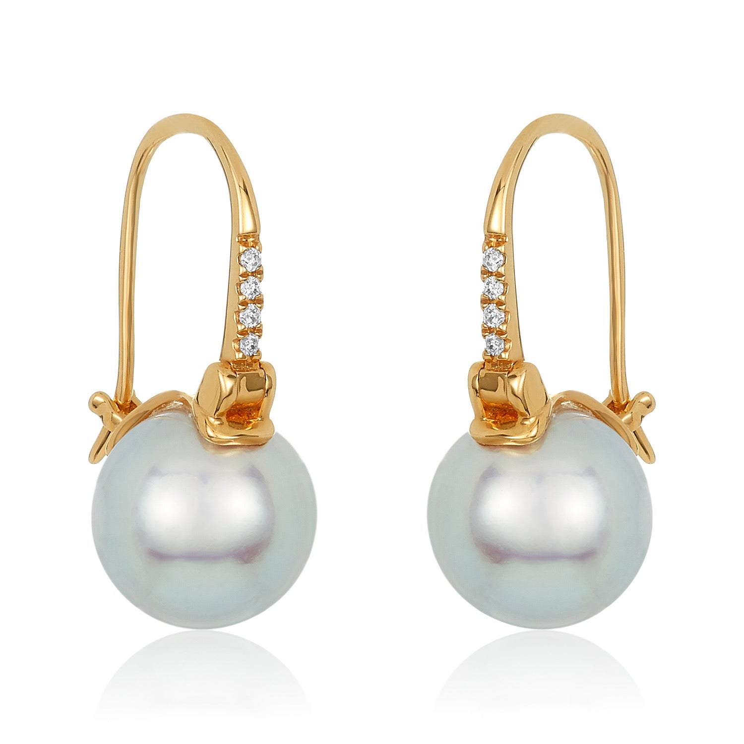 Pearl Diamond Earrings
