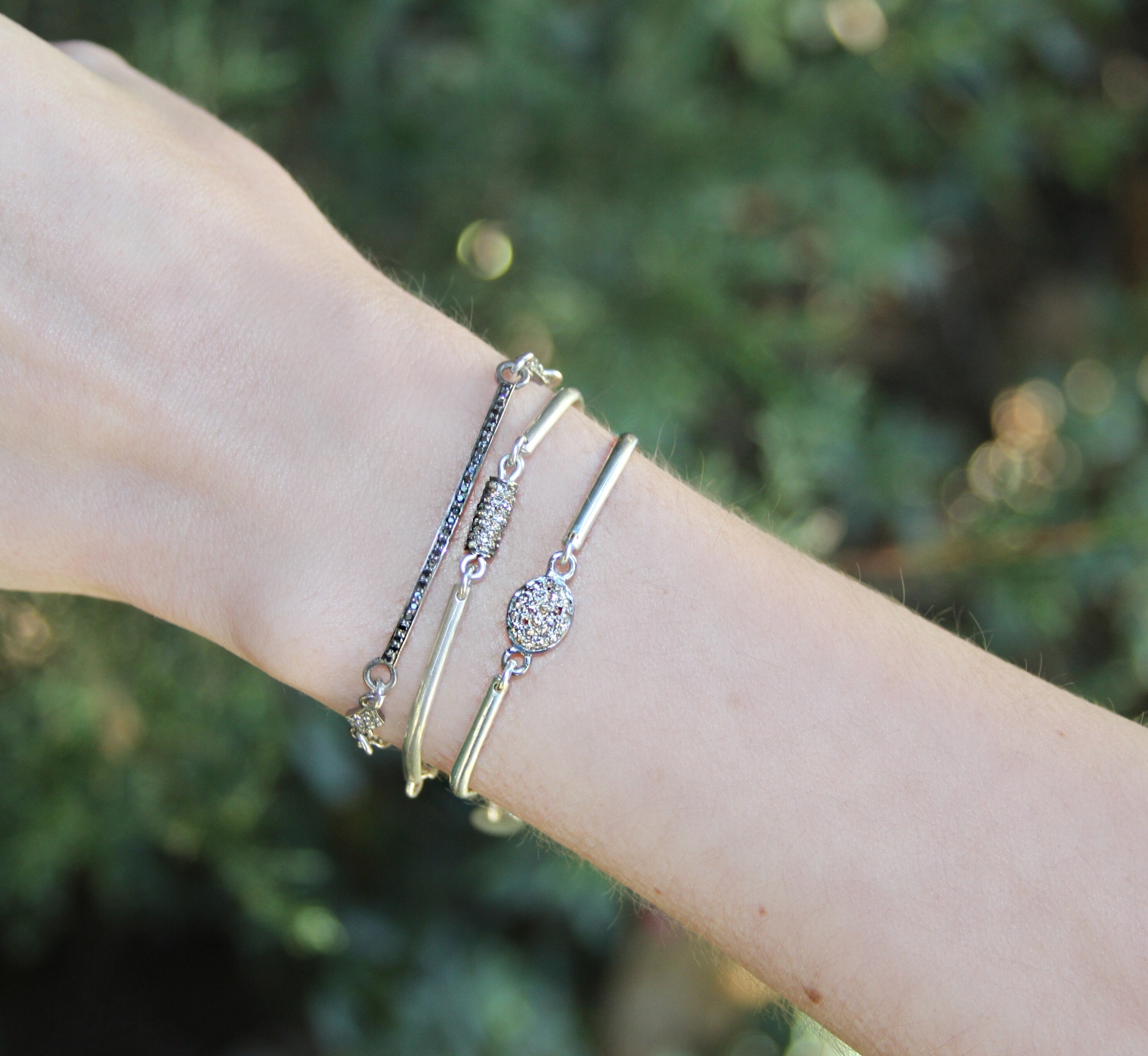 Jupiter Circle Pave Bracelet