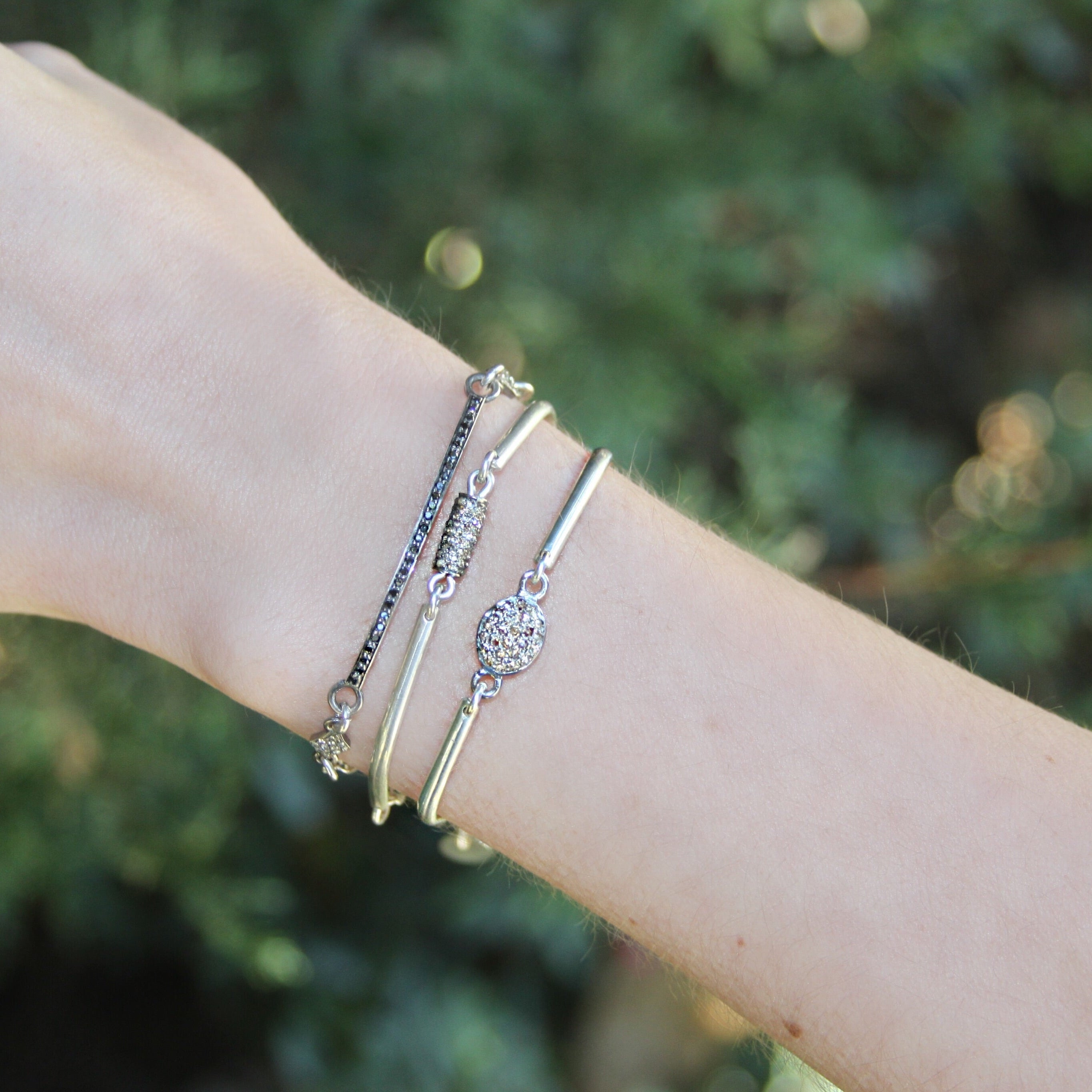 Jupiter Circle Pave Bracelet