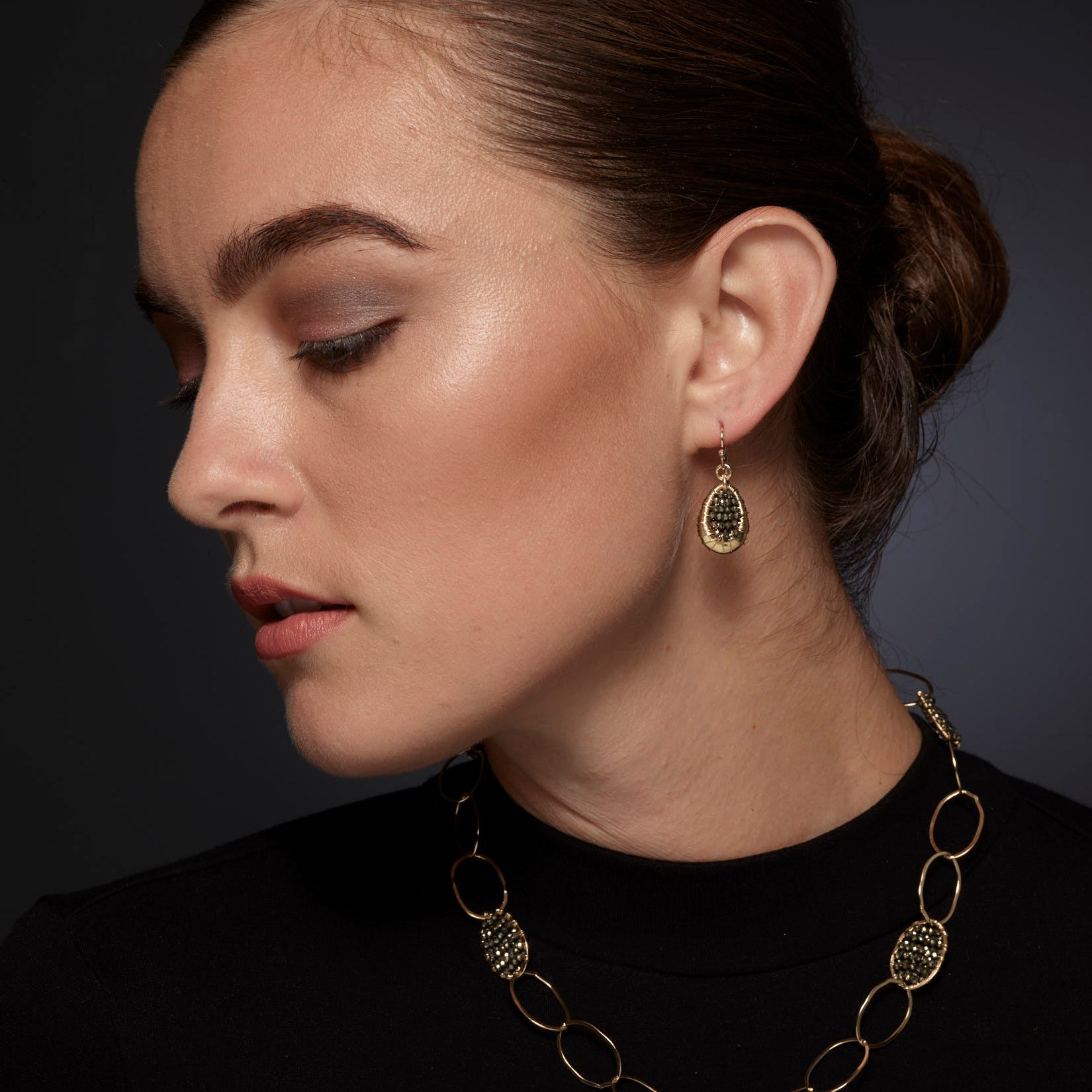 Mini Nopa Earrings - Gold