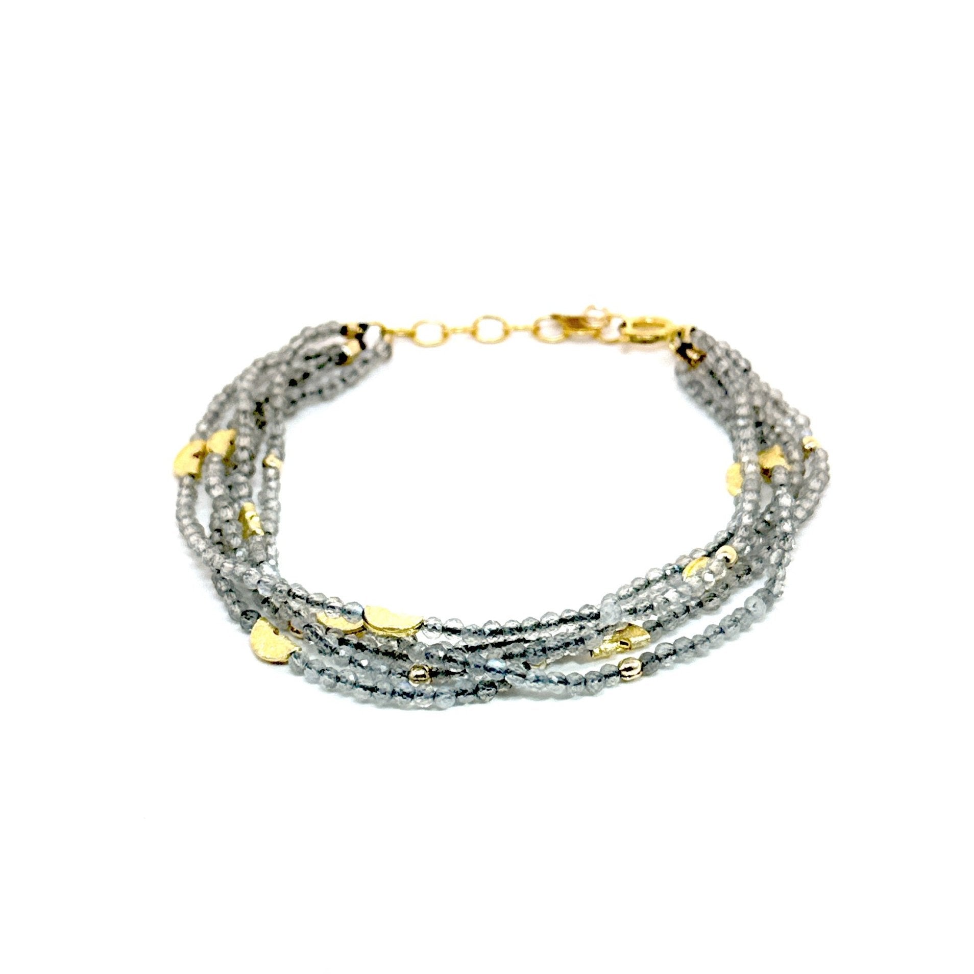 Half Moon Multi Strands Bracelet - Labradorite