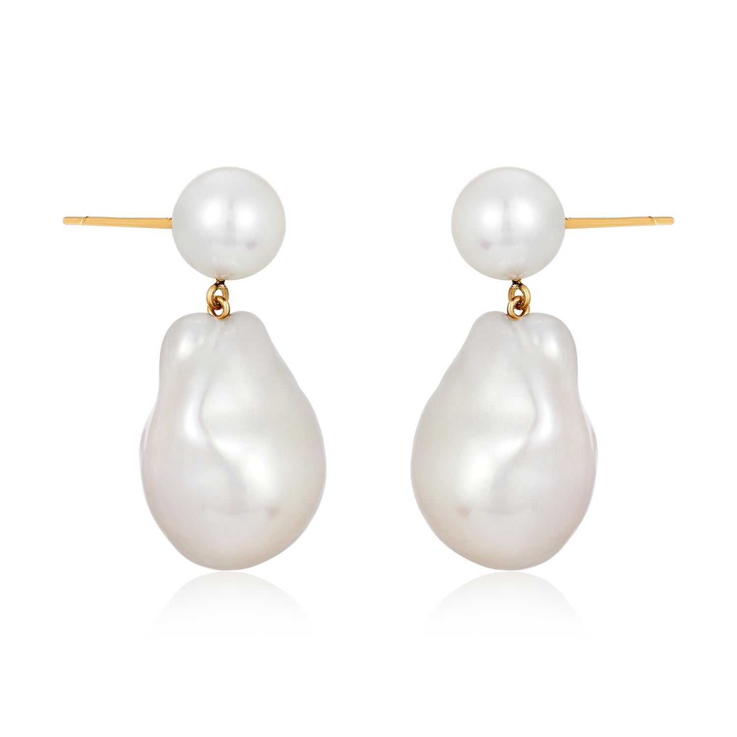 Baroque Pearl Drop Earrings