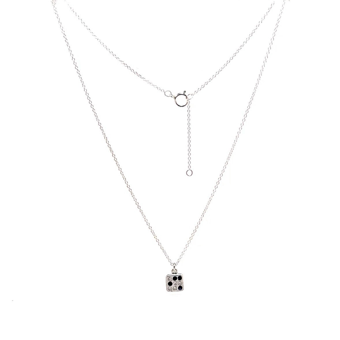 Domino Sapphire and Diamond Necklace