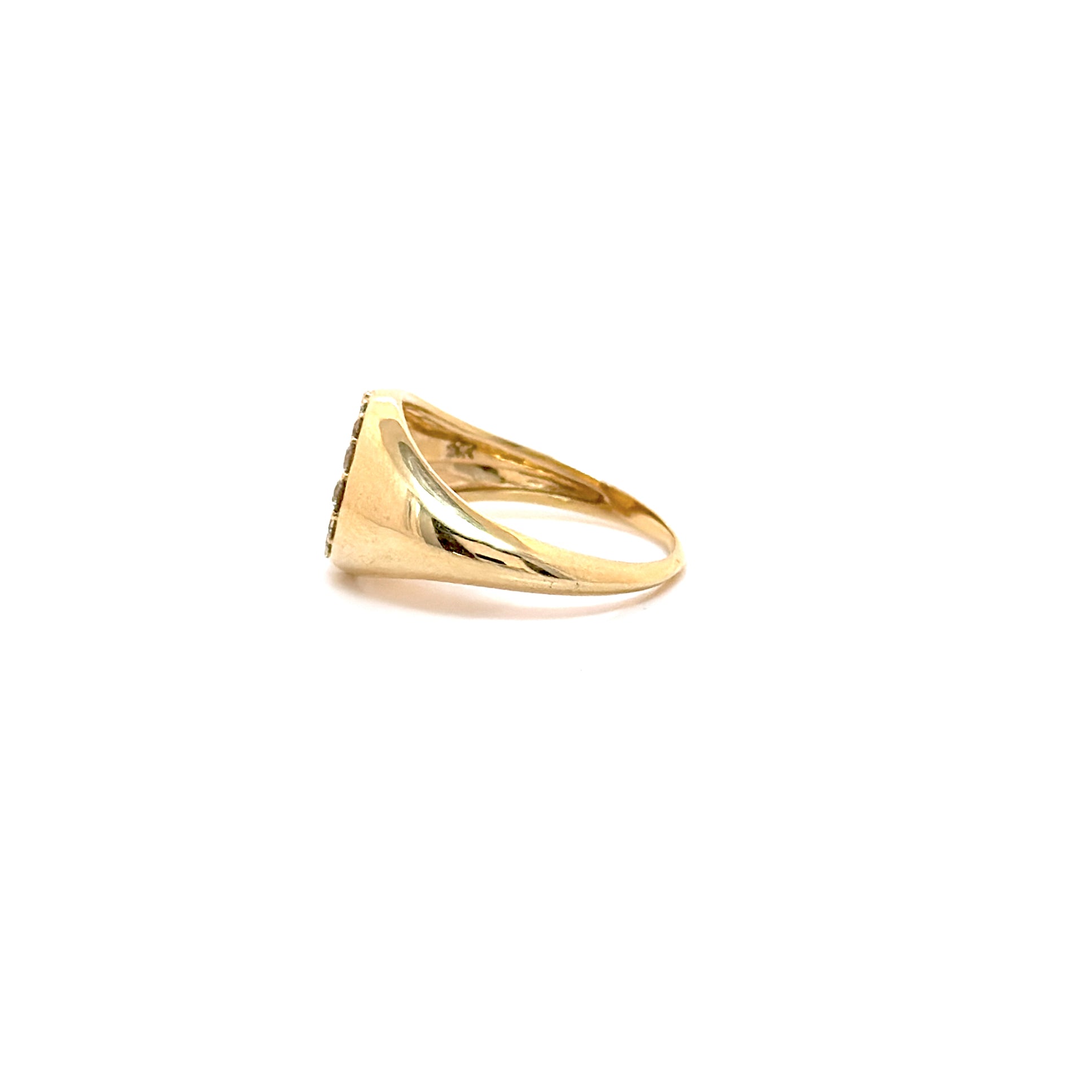 Signet Diamond Ring 14k