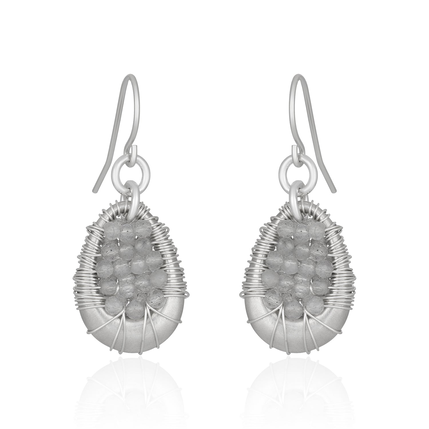 Mini Nopa Earrings - silver