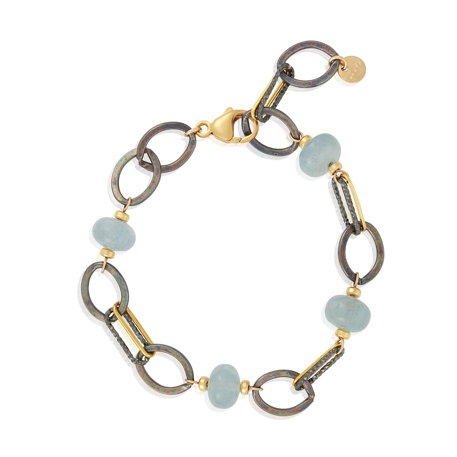 Donut Aqua Mixed Metal Bracelet