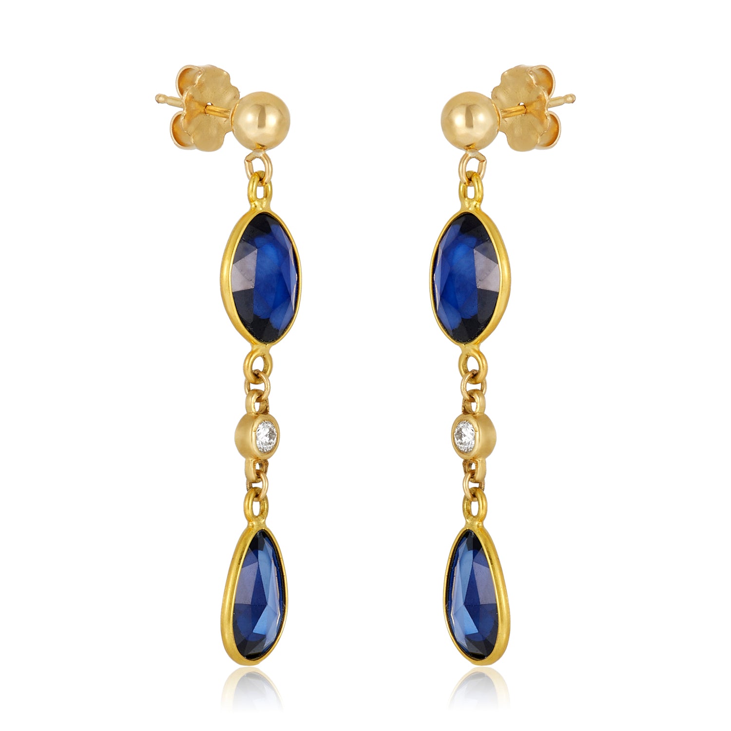 Sapphire Diamond earrings