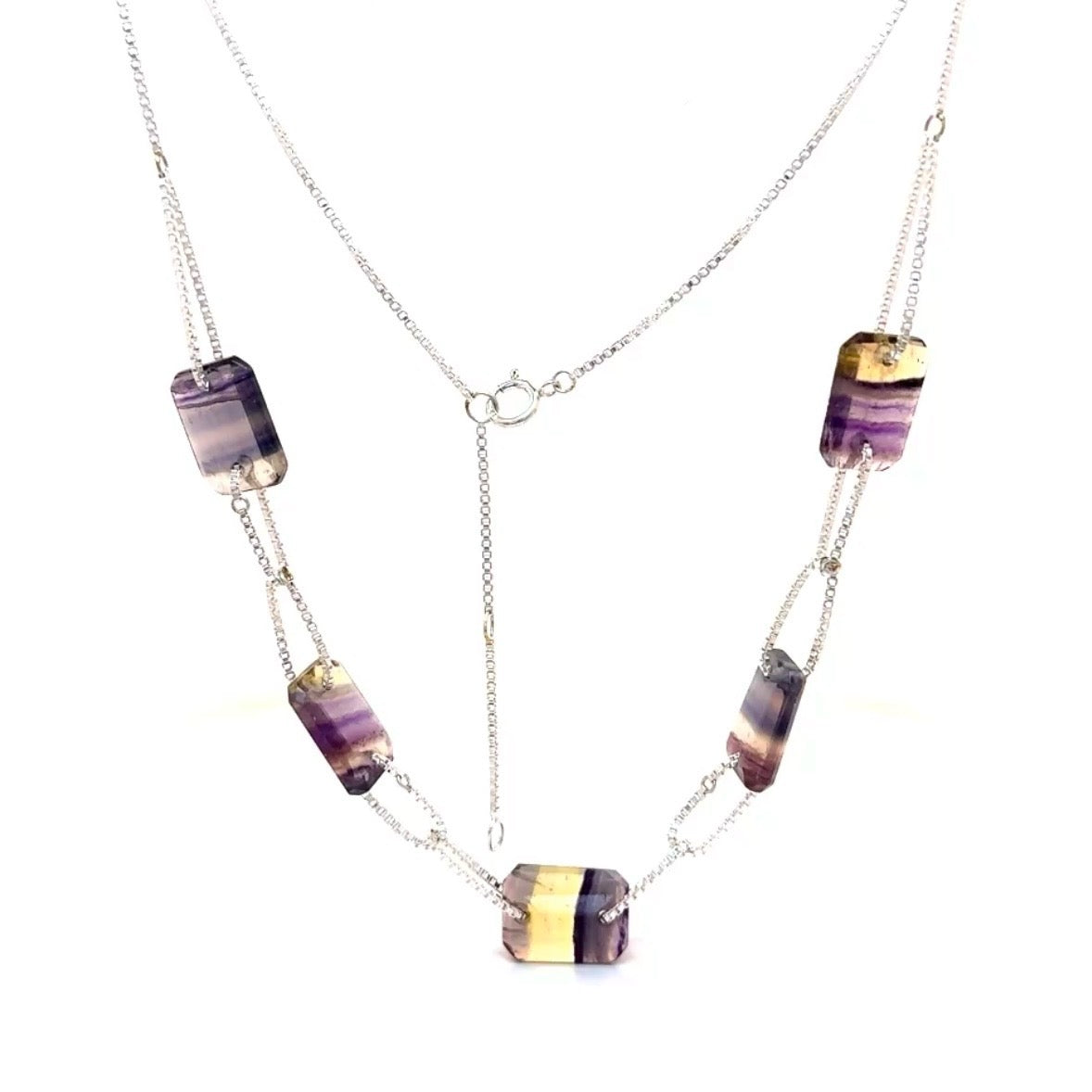 Avery Ruby Zoisite or Amethyst Necklace