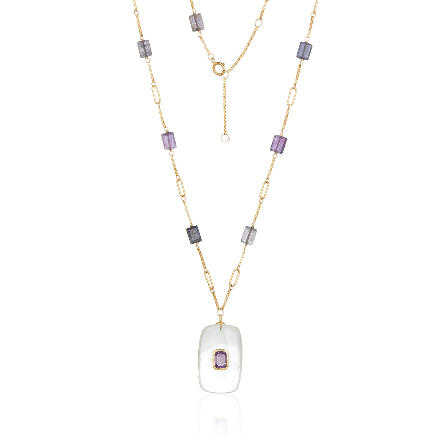 Paula Amethyst Pendant Necklace