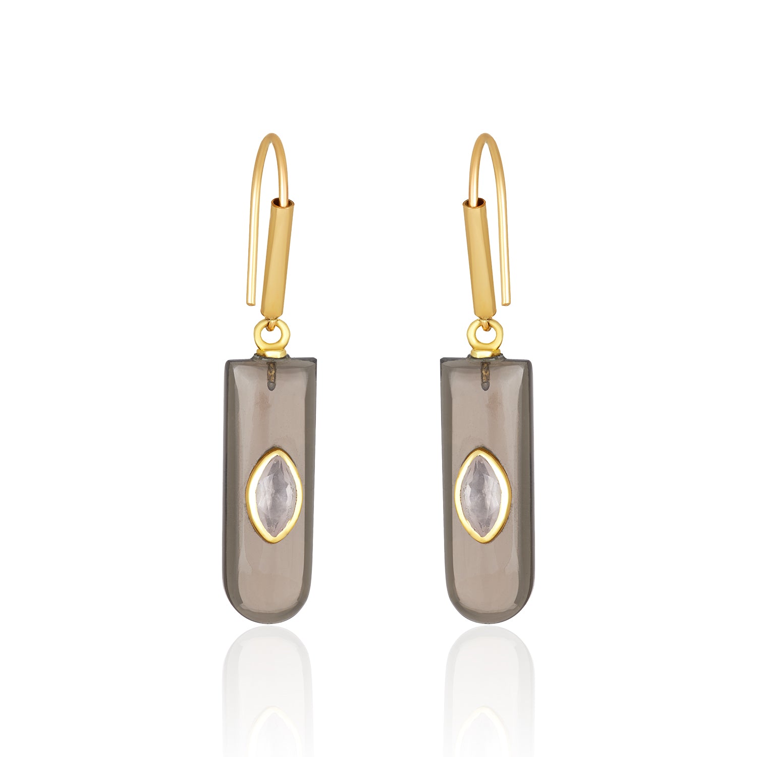 Magic Portal Smokey Quartz Earrings