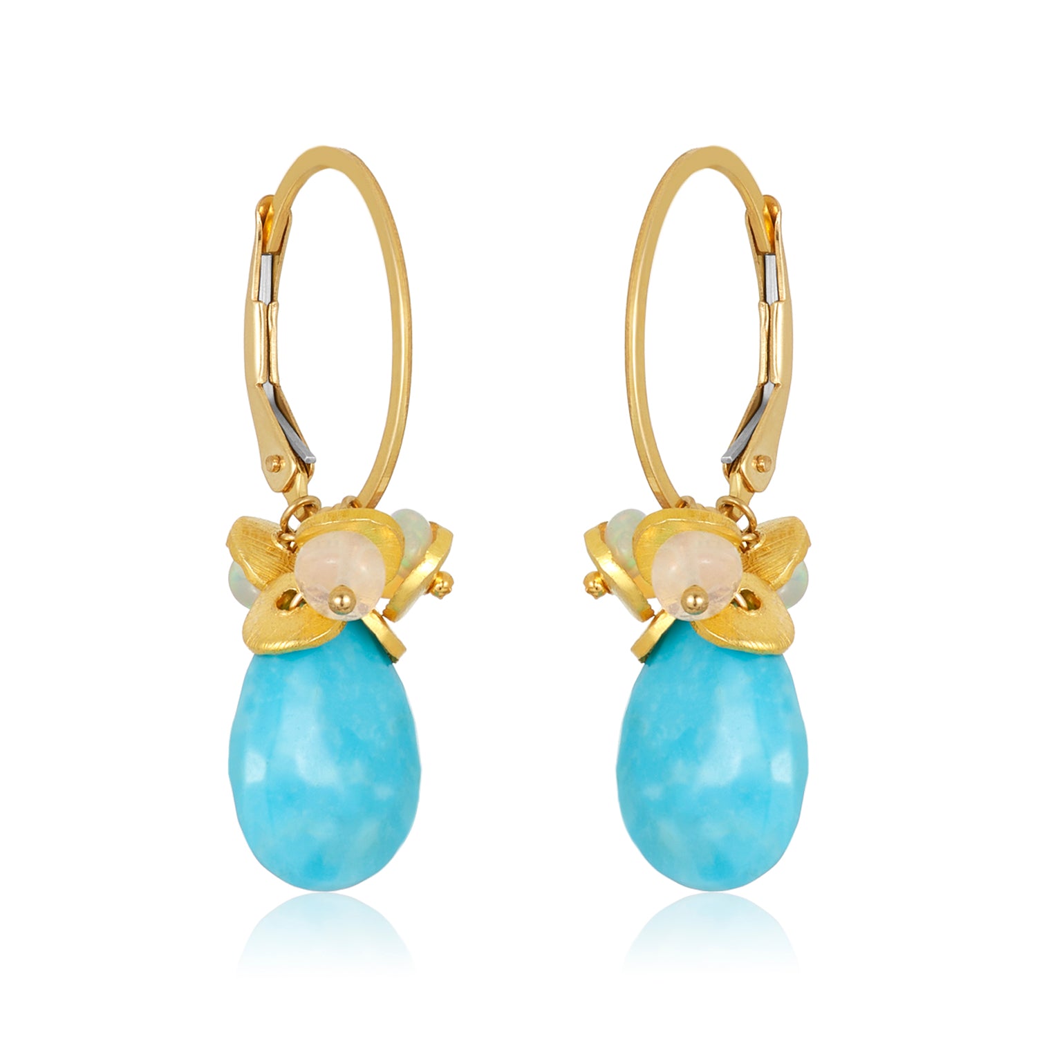 Earrings Of Lakshmi - Turquoise