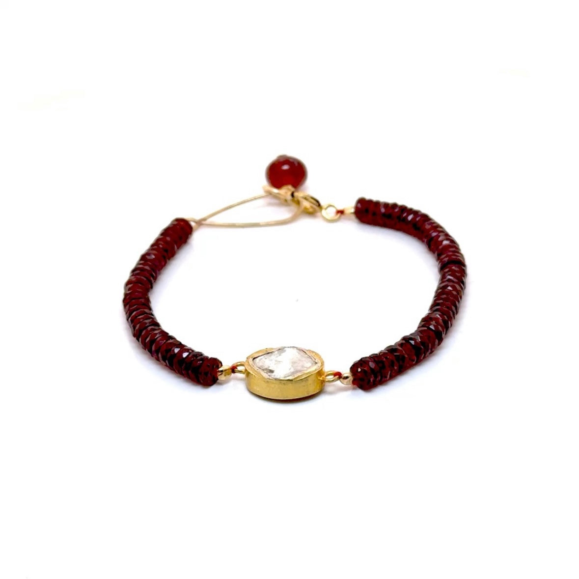 Garnet Row Polki Diamond Bracelet