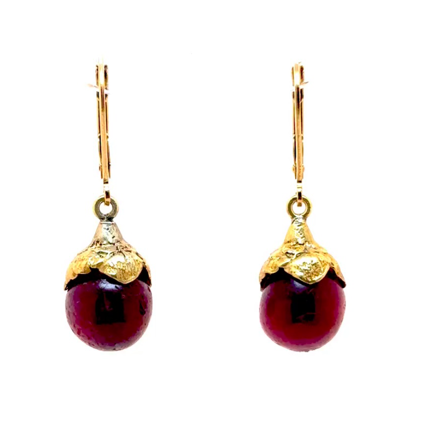 Ruby Daisy Earrings