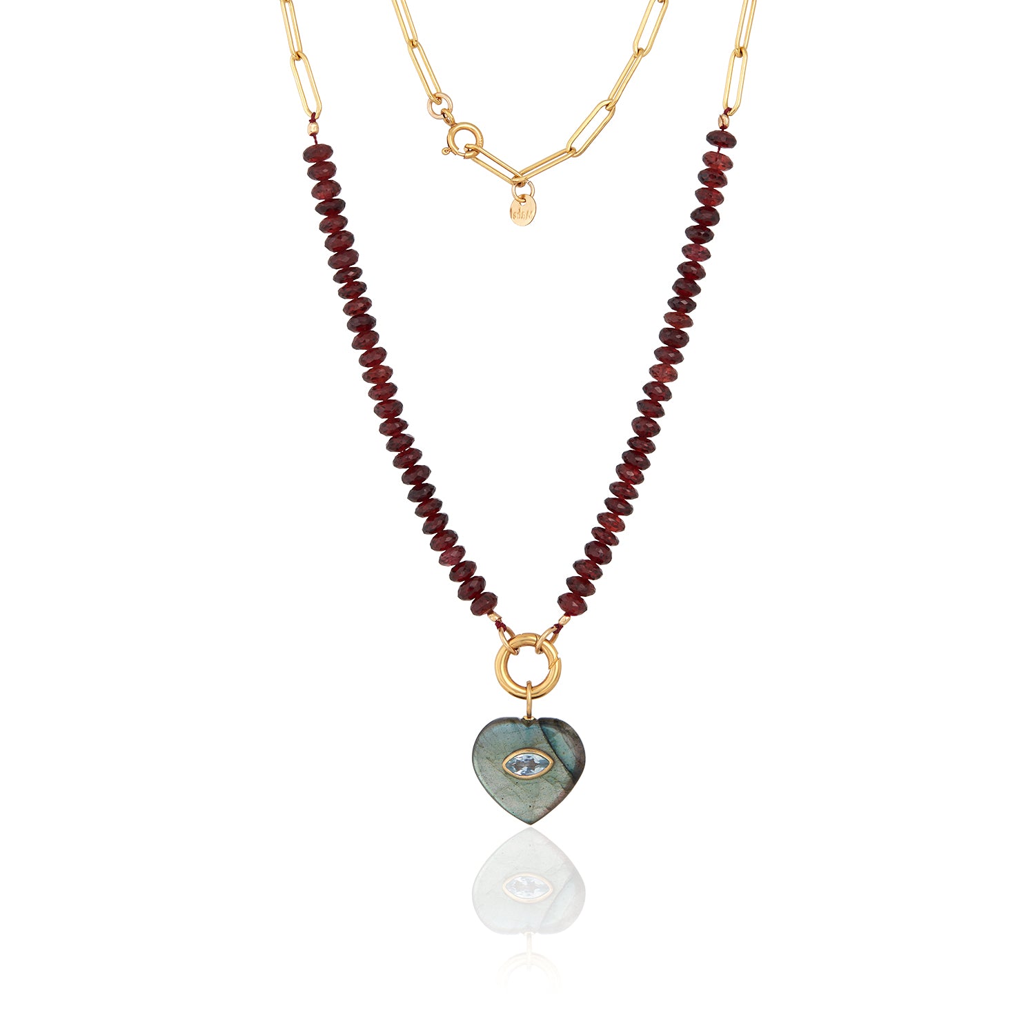 Labradorite Sweet Heart Necklace