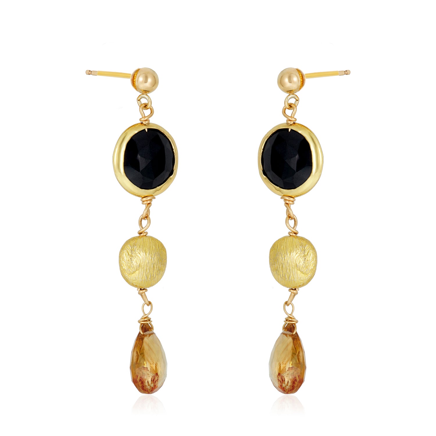 Amanda Earrings - Citrine