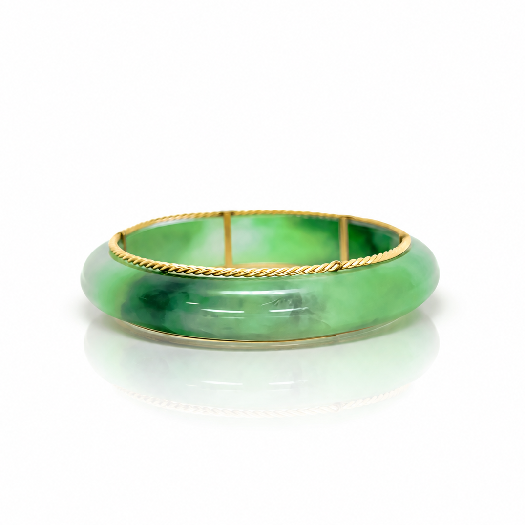 Jade In Greenery Bangle