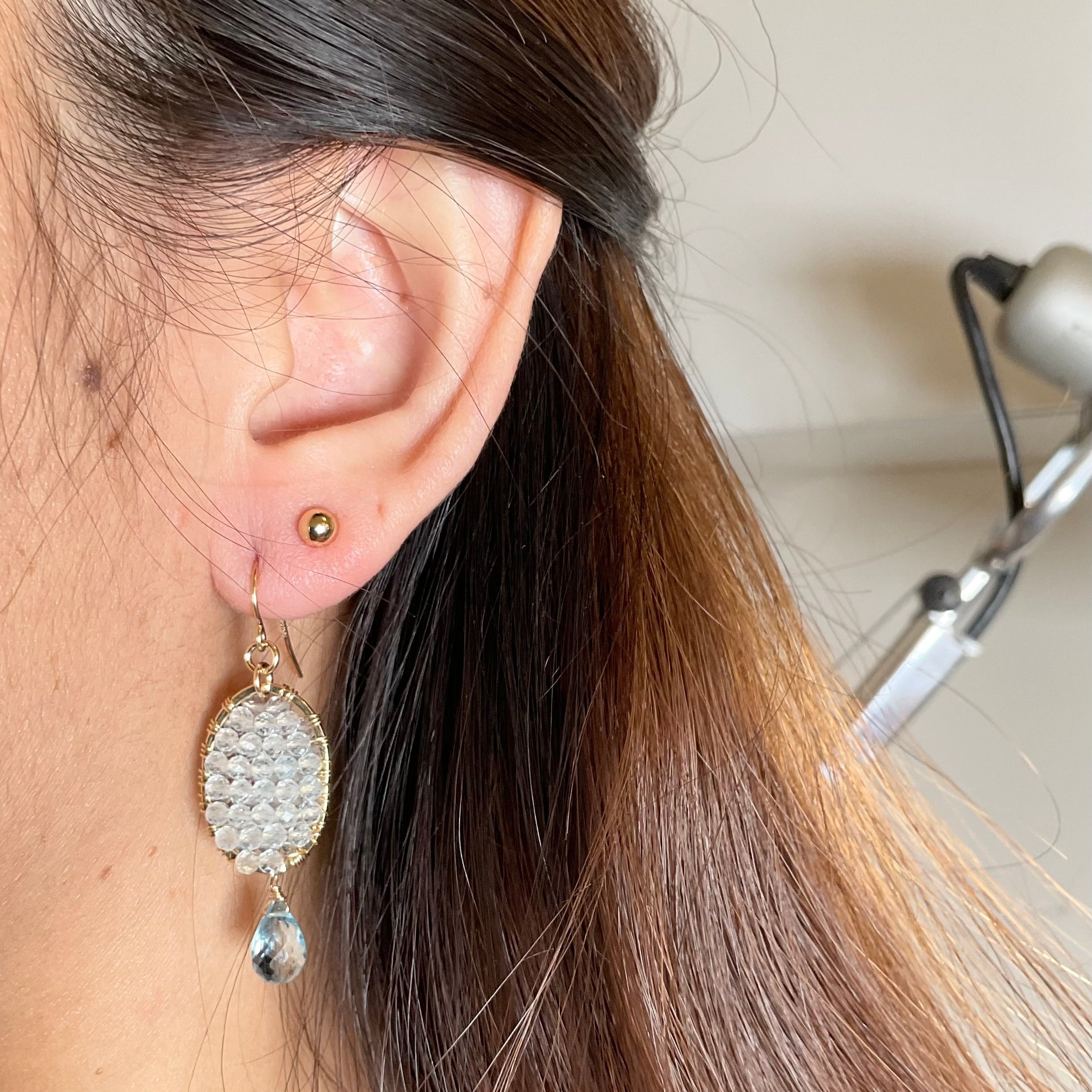 Grenada Earrings-Aquamarine