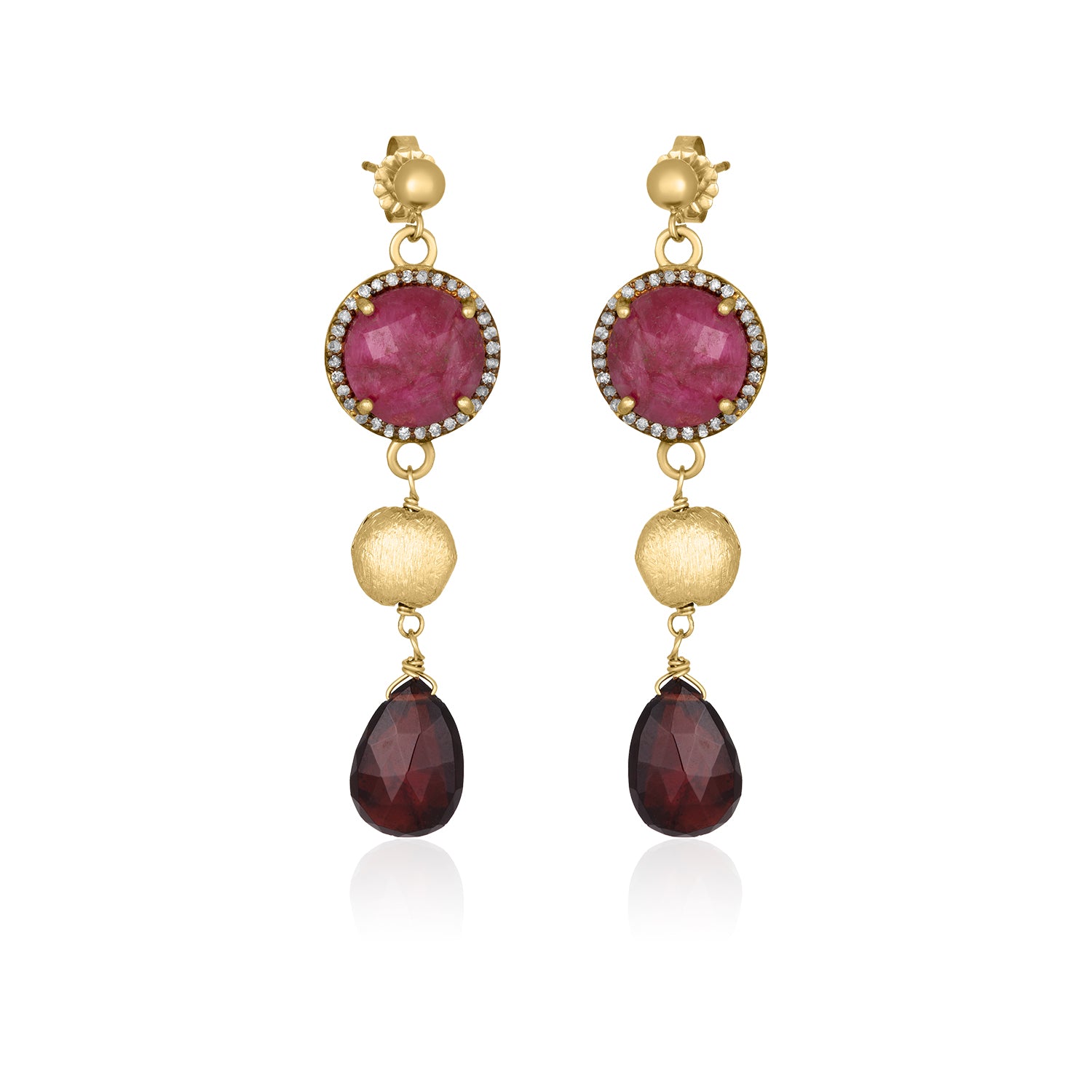 Claudia Earrings-Red