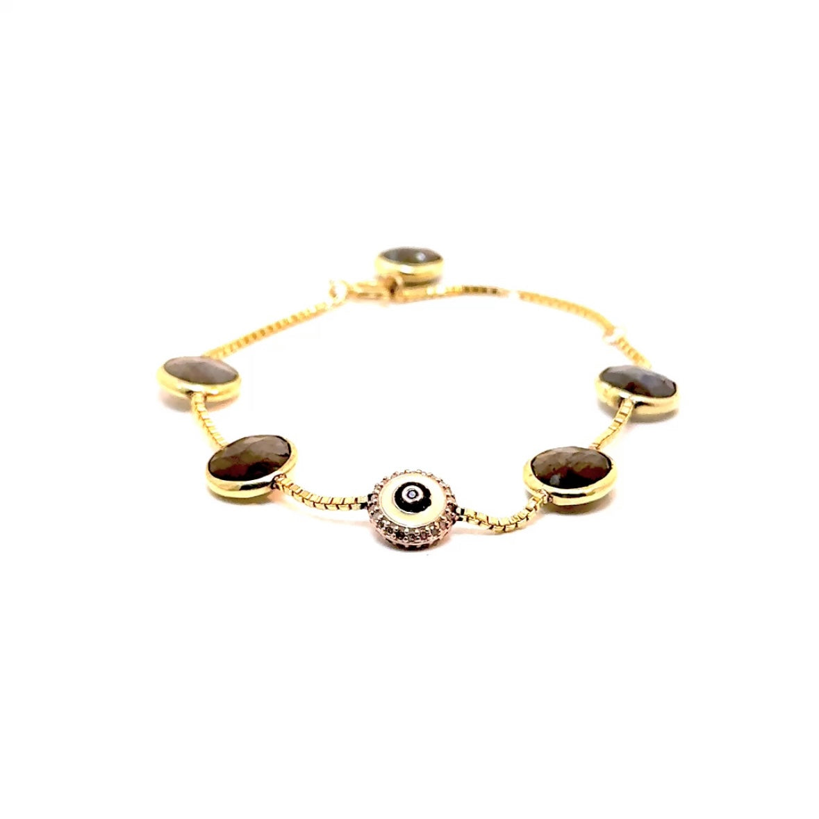Sarah Labradorite Moon Bracelet