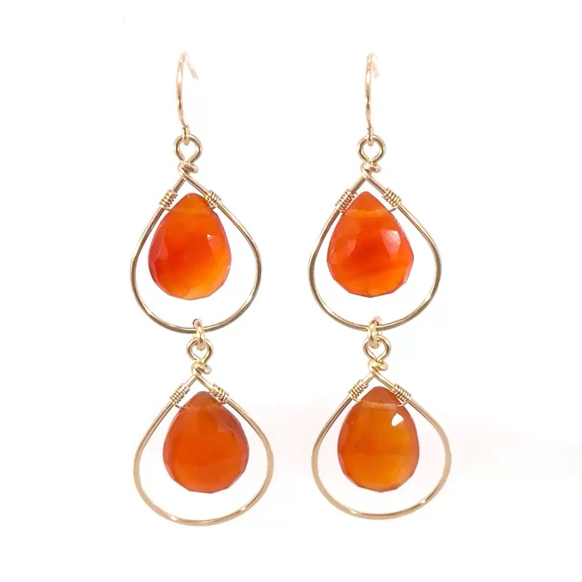 Lasso Carnelian Earrings