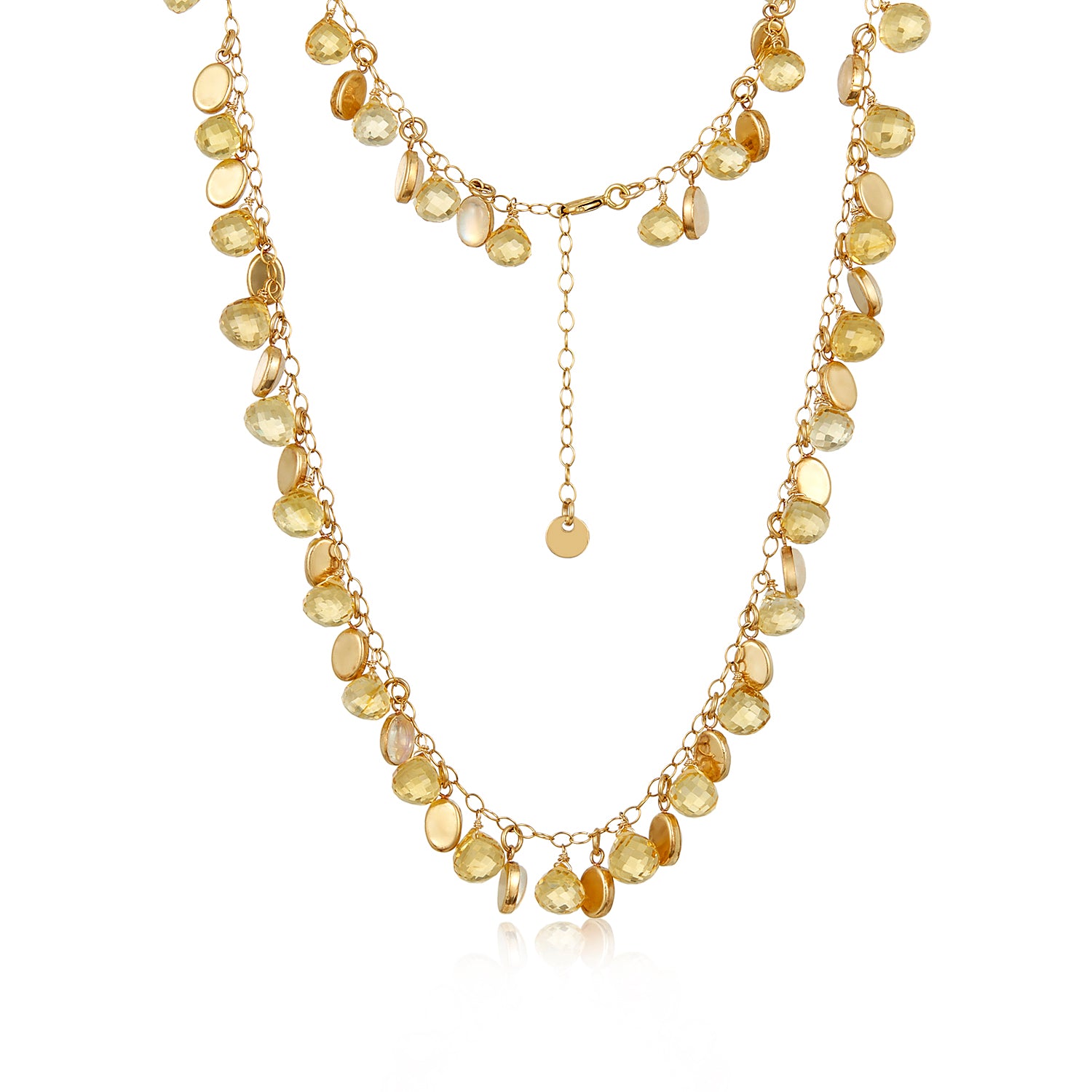 Quasi Una Fantasia Necklace-Citrine