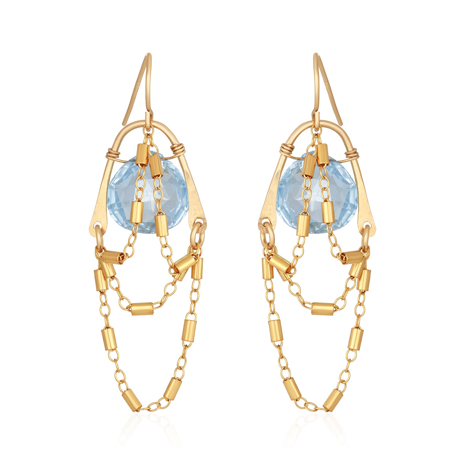 Wishbone Gem Earrings