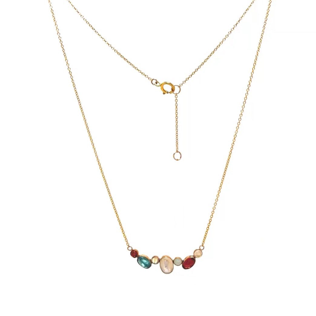 Mini Sweetie Cluster Bar Necklace