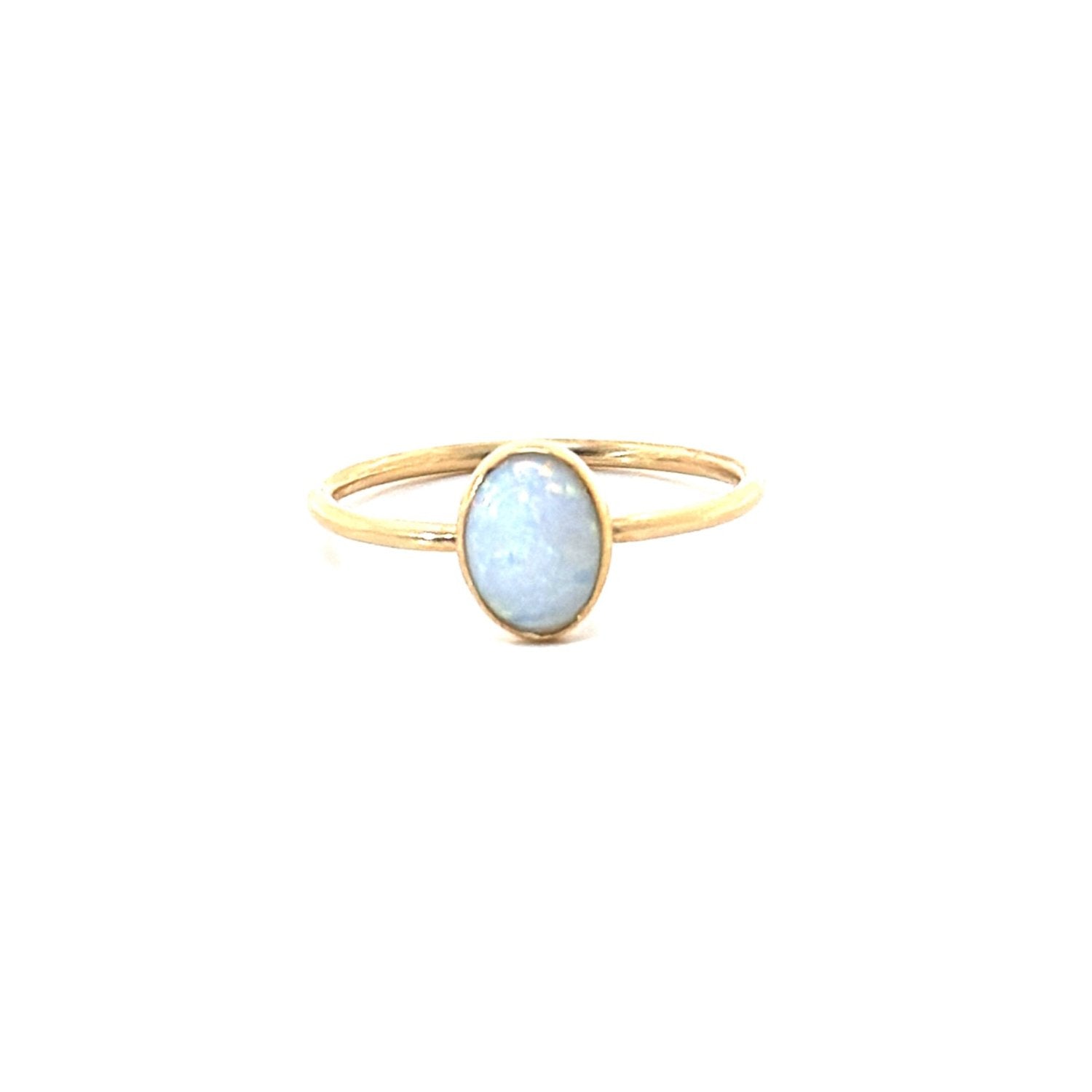 Solo Opal Thin Ring