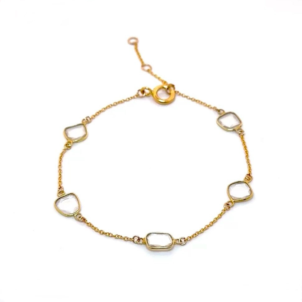 Moissanite Station Bracelet
