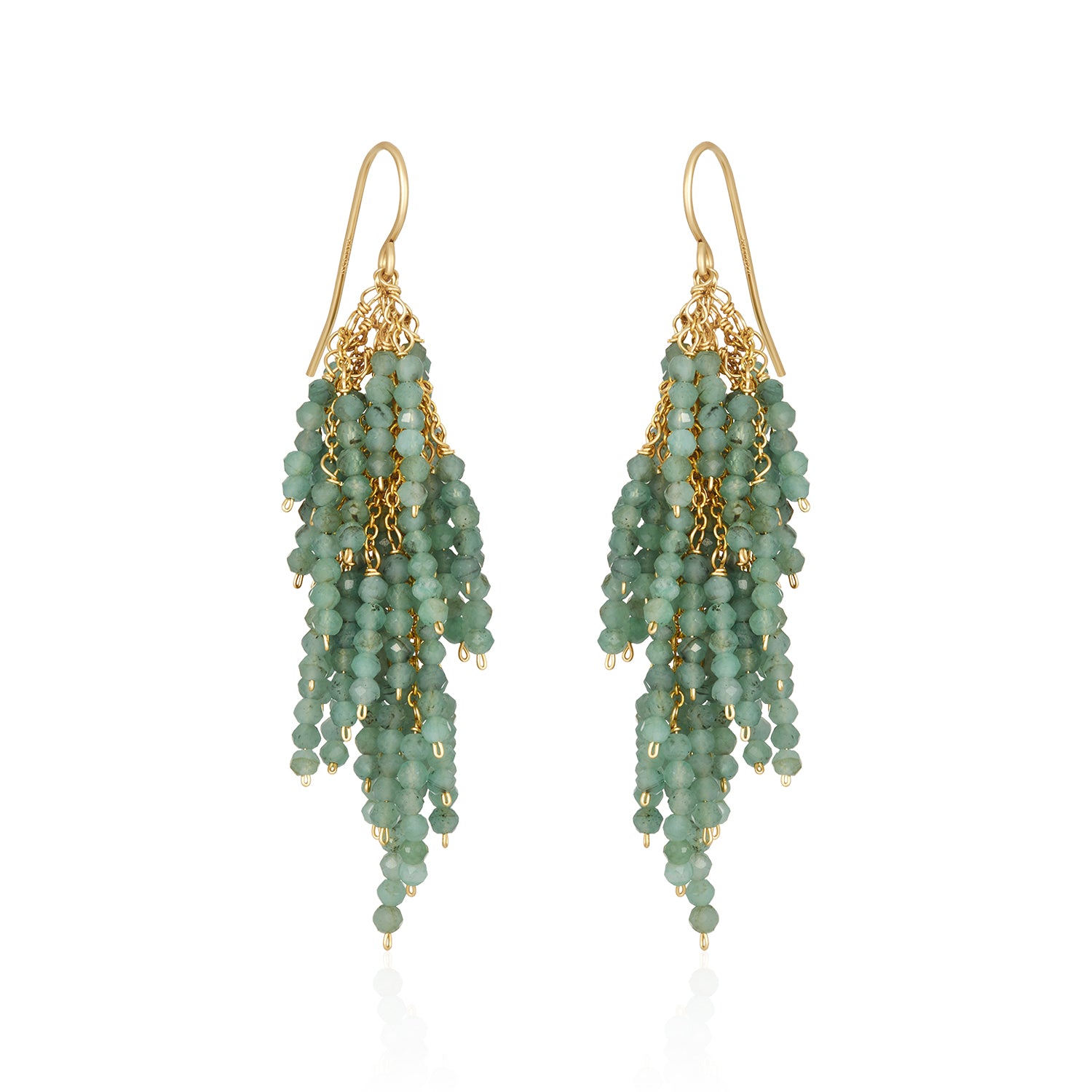 Firecrackers Earrings - Emerald