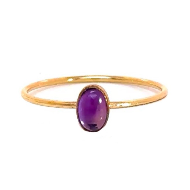 Solo Petite Garnet Or Amethyst Ring