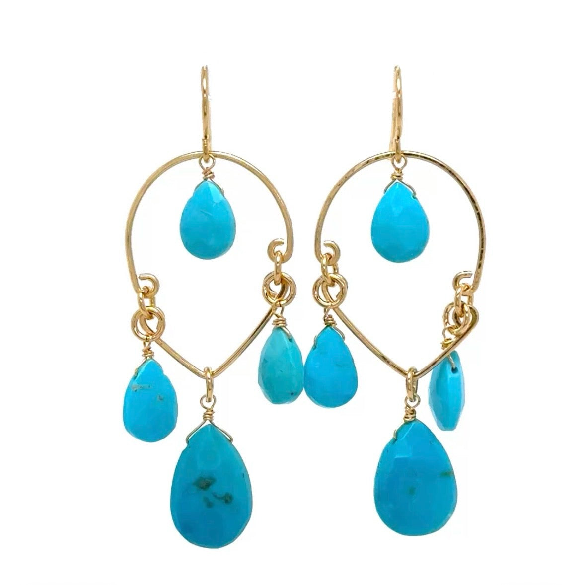 Gem Chandelier Earrings