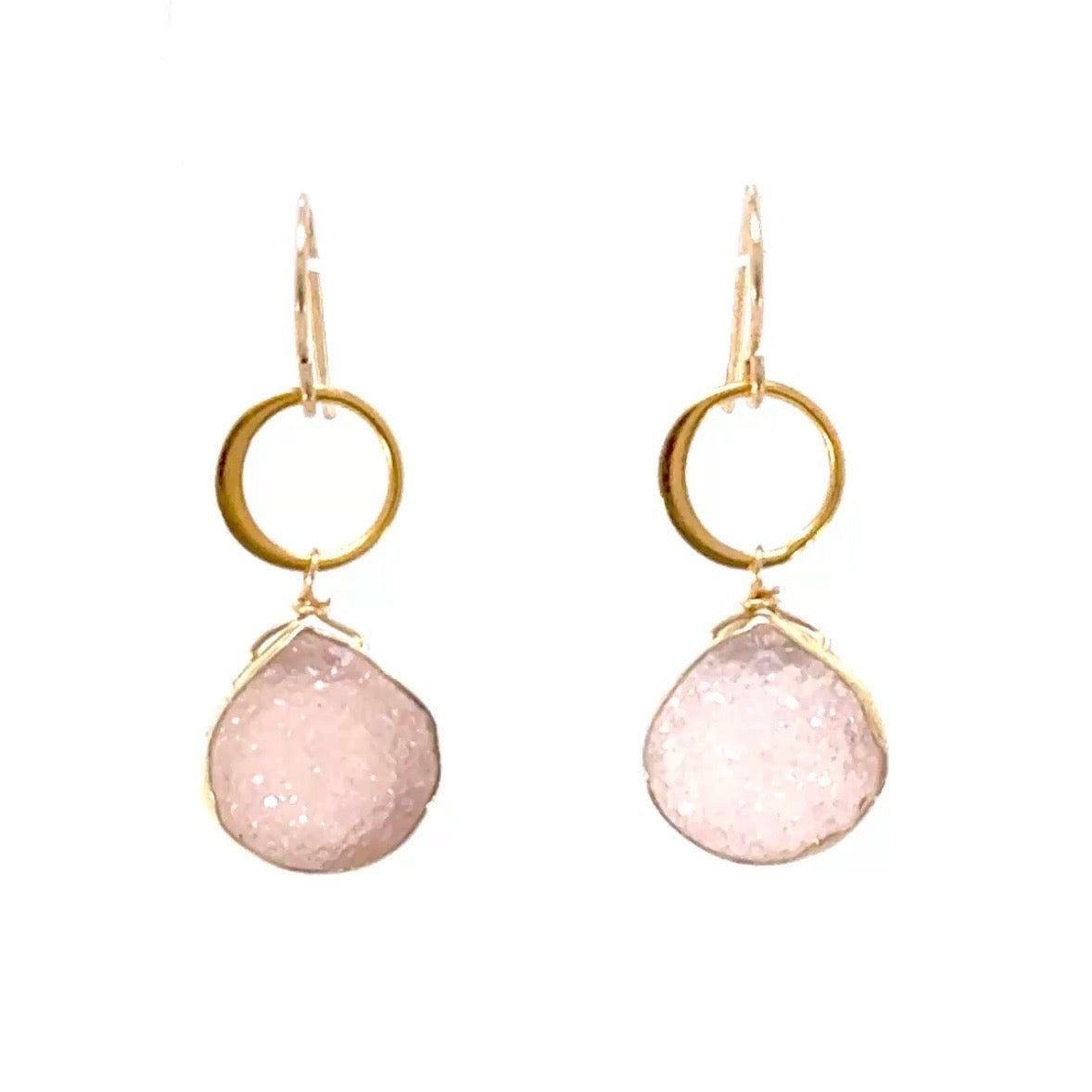 Blue Moon Druzy Earrings