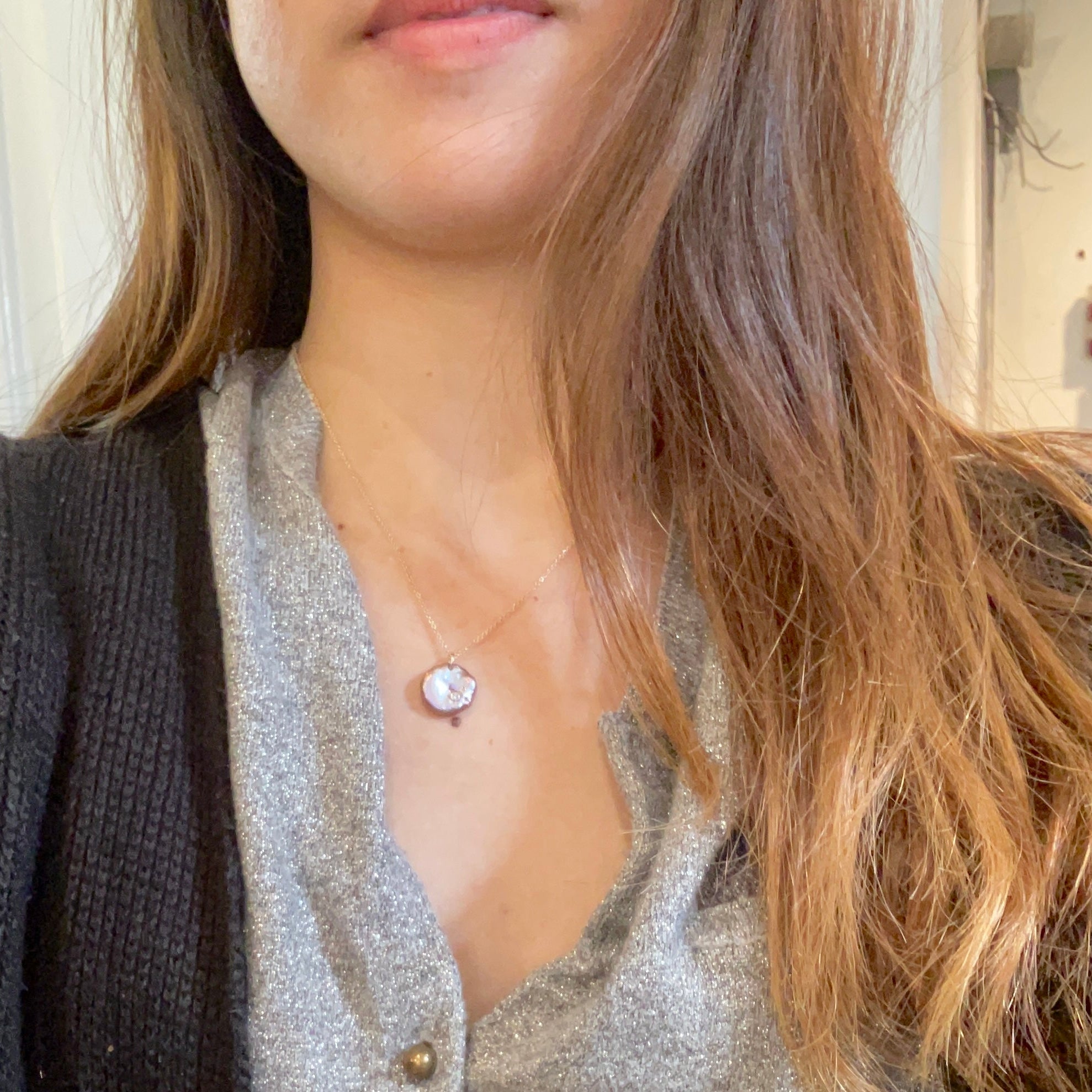 Island Snow Pearl 14k Necklace