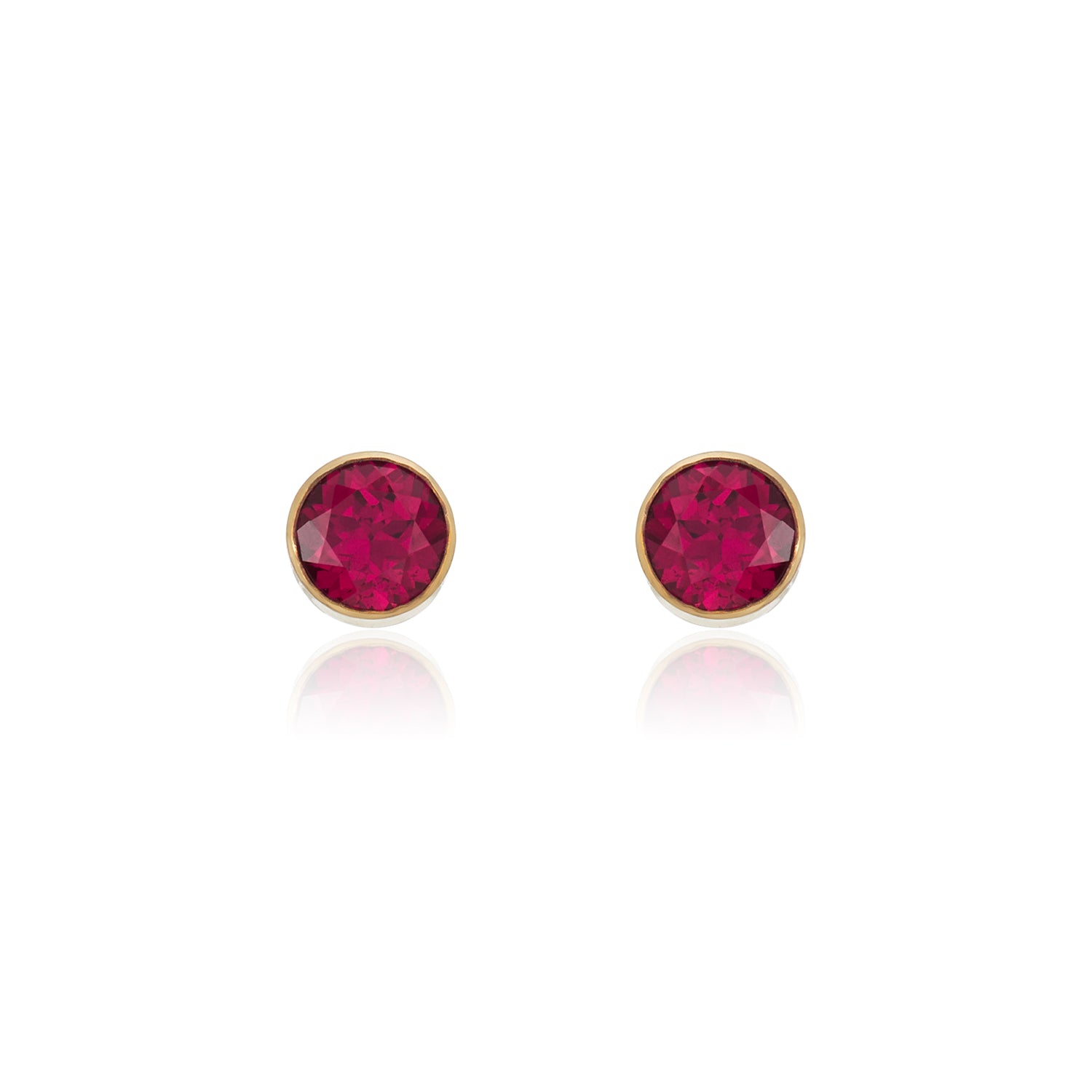 Lab Created Ruby Studs