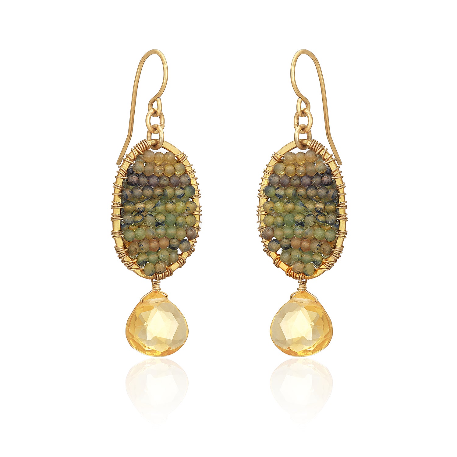 Grenada Earrings - Rainbow Sapphire