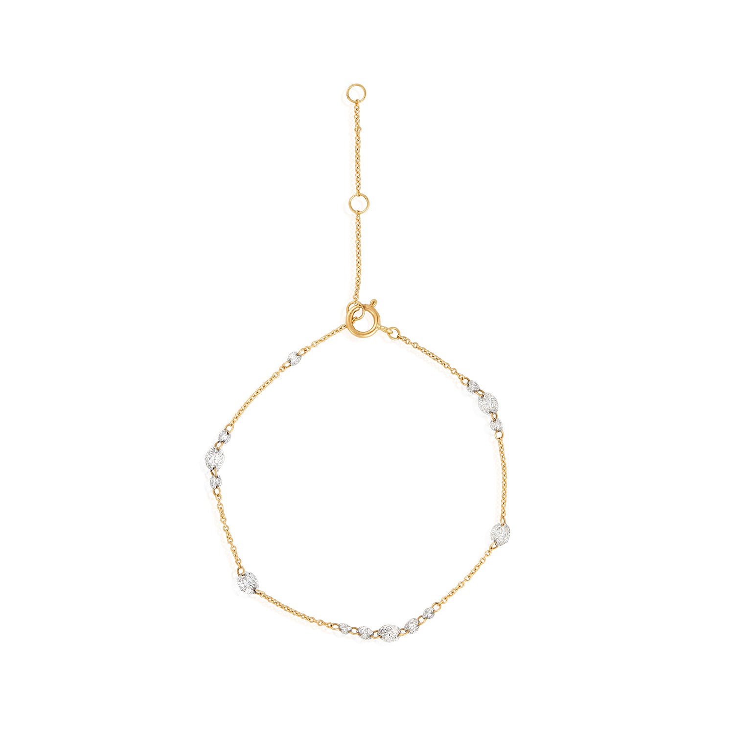 Lab-Grown Diamond Floating Section Bracelet