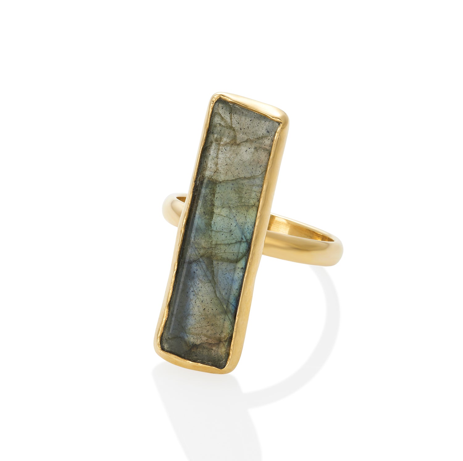 Slander Labradorite Ring In 14K