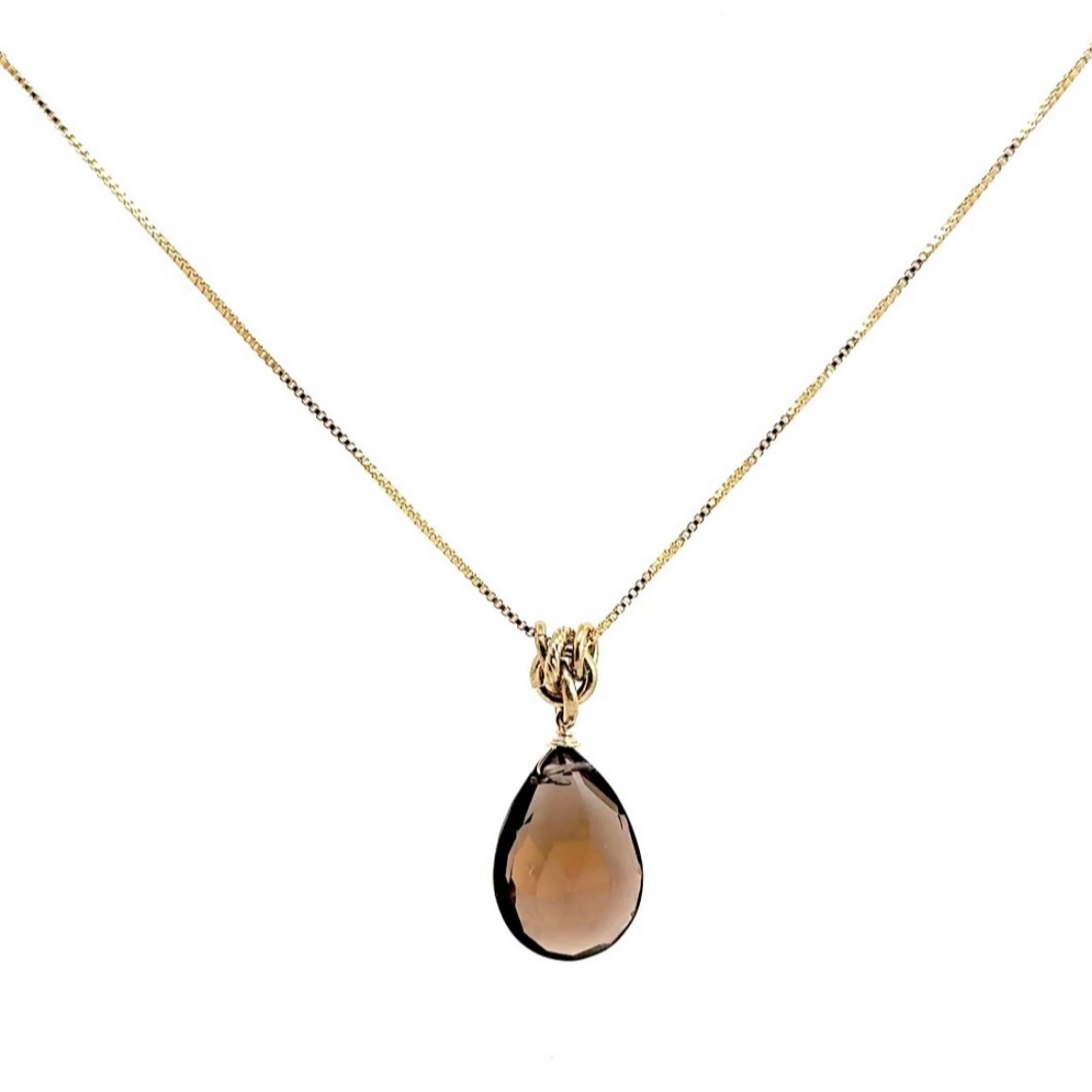 Knotty Smokey Quartz Necklace