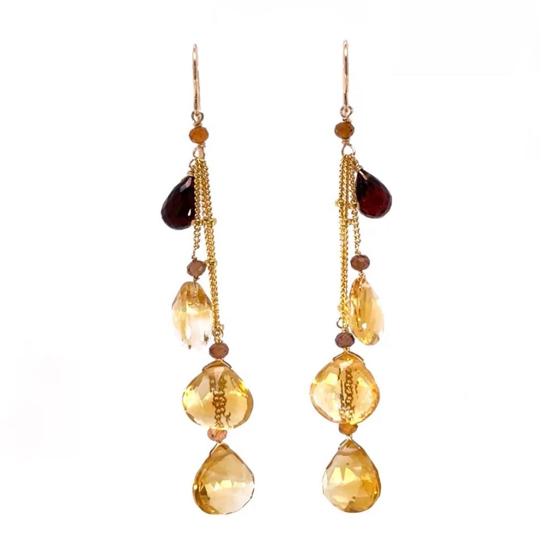 Waterfall Gem Drop Earrings