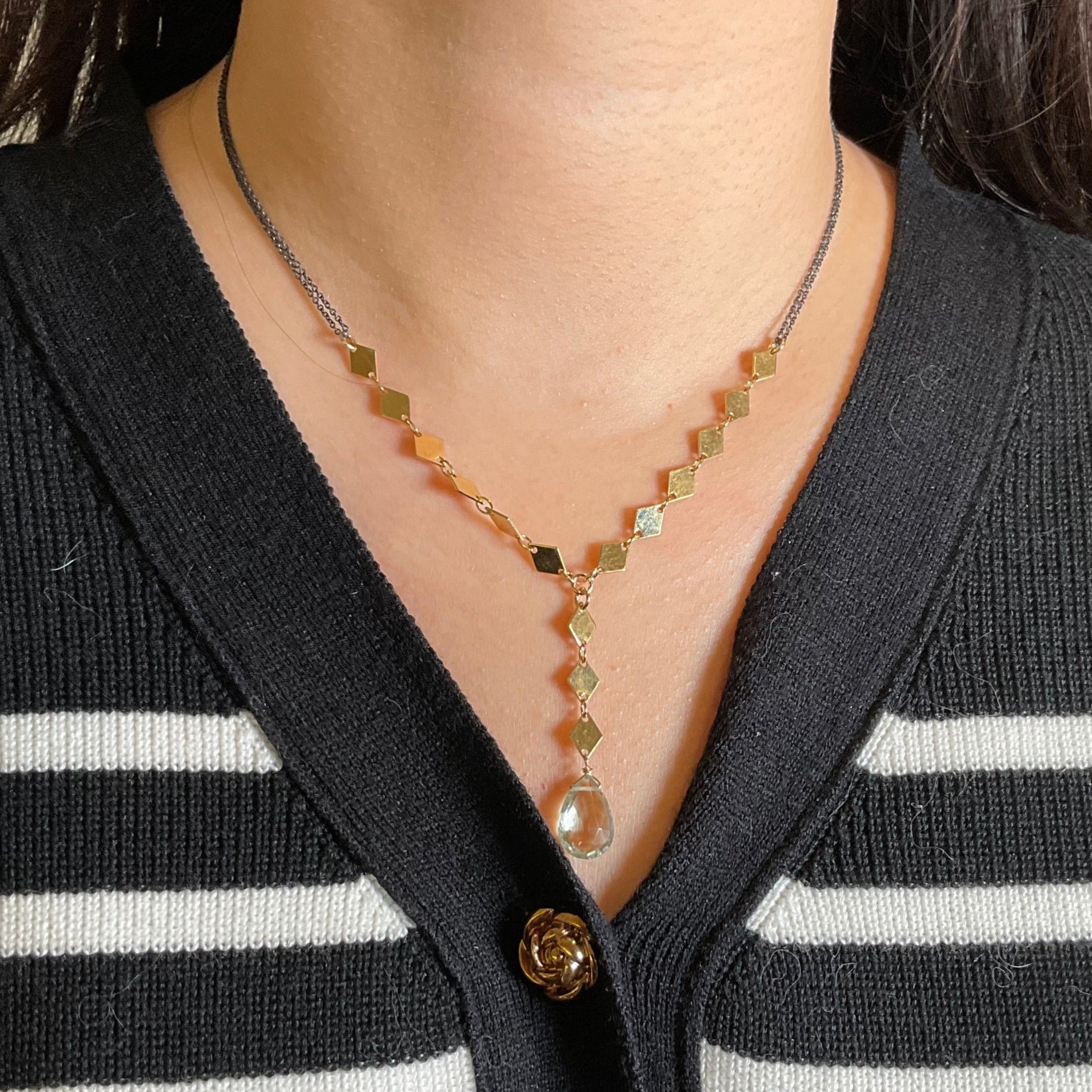 Geometric Drop Necklace