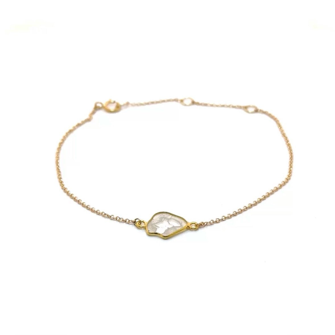 Solo Slice Diamond Bracelet In 14K