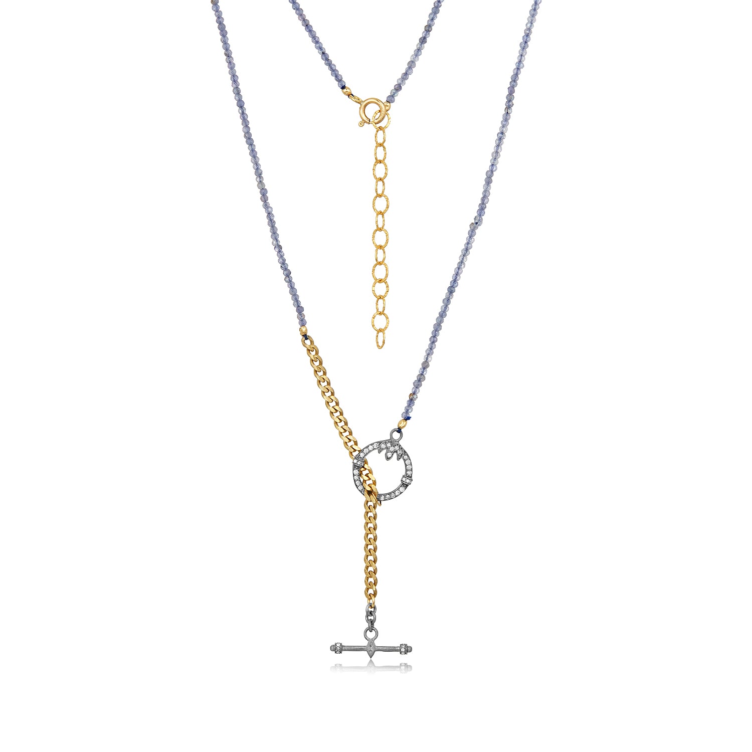 Little Gem With Hanging Toggle Necklace
