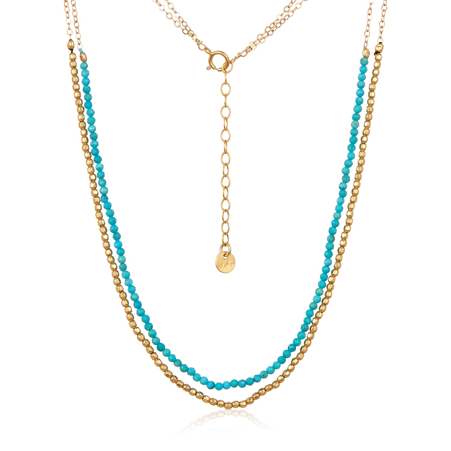 Goldilocks Double Strand Turquoise Necklace